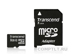 Карта памяти MicroSD 8Gb Transcend Class 10