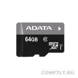 Карта памяти MicroSD 64Gb A-DATA UHS-I Class 10