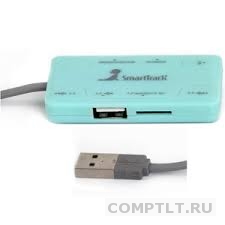 КАРТ-РИДЕР SmartTrack SBRH-750  USB HUB blue