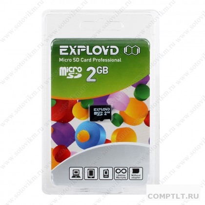 Карта памяти MicroSD 2GB без адаптера