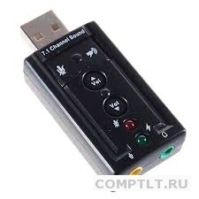 Звуковая карта USB TRAA71 C-Media CM108 2.0 channel out 44-48KHz 7.1 virtual channel RTL