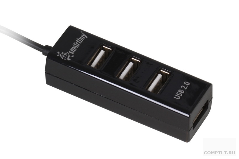 Концентратор USB HUB Smart Buy 160 Black, 4 порта, USB 2.0
