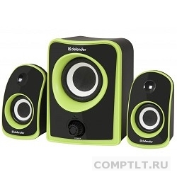 Колонки Defender JamSation S10 Black-Green 2.1, 5W2x2.5W