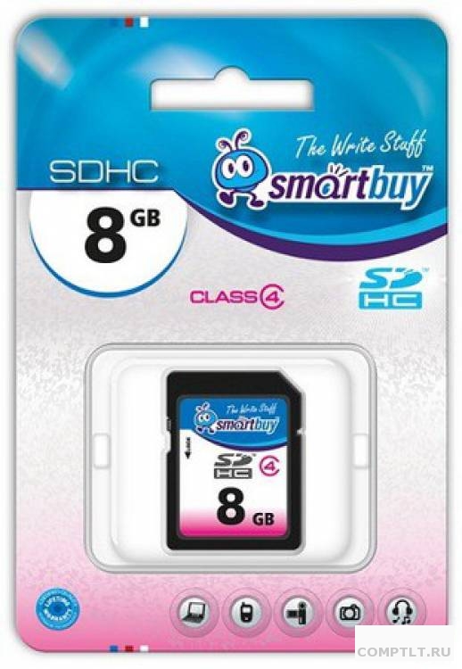 Карта памяти SD 8GB SMART BUY class 10