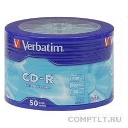 CD-R 700Mb Verbatim 52x, oem, 1шт.