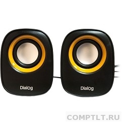 Колонки Dialog Colibri AC-06UP BLACK 2.0, 6W RMS, питание от USB