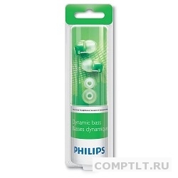 Наушники PHILIPS SHE3590GN зеленые вкладыши