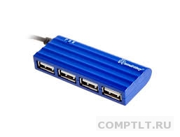 Концентратор USB HUB Smart Buy 6810 синий 4 порта, USB 2.0