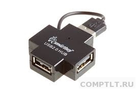 Концентратор USB HUB Smart Buy 6900 черный 4 порта, USB 2.0