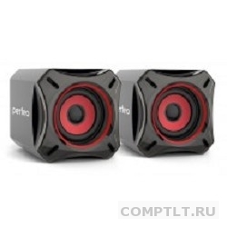 Колонки Perfeo "CUBE" 2.0, 2х5 Вт RMS, чёрн, USB