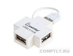 Концентратор USB HUB Smart Buy 6900 белый 4 порта, USB 2.0