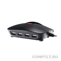 Подставка для планшетов зарядное устройство GA-3025, 5В/5,0A, 4 USB, LED, черная