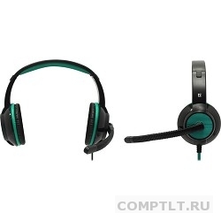Наушники Defender Warhead G-200 зеленый  черный, кабель 2 м