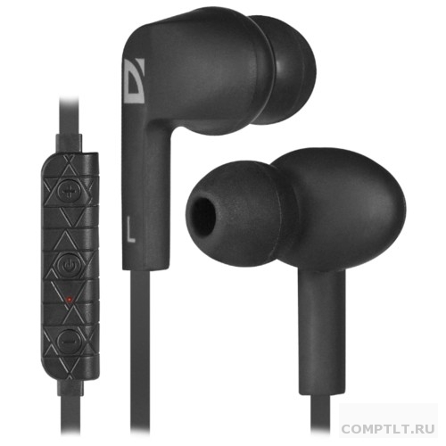 Наушники Defender FreeMotion B680 Bluetooth черный, вставки