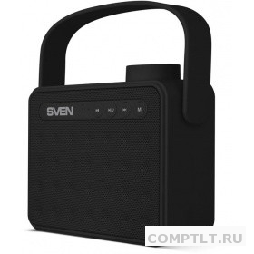 Колонка портативная SVEN PS-72, черный 6 Вт, Bluetooth, FM, USB, microSD