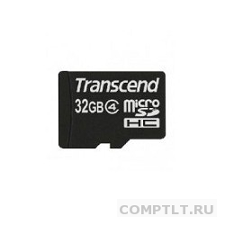Карта памяти MicroSD 32Gb Transcend Class 4, SD adapter