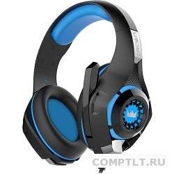 Наушники CROWN CMGH-101T Blackblue полноразм. с микрофоном