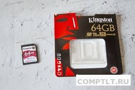 Карта памяти SD 64Gb Kingston U3 для 4K видео