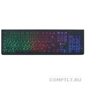Клавиатура Oklick 440ML черный USB slim LED 1196537