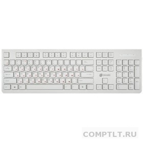 Клавиатура Oklick 505M белый USB slim 1196547