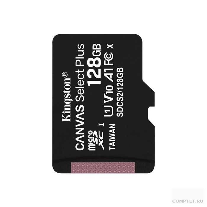 Карта памяти MicroSD 128Gb Kingston SDCS2/128GBSP Class 10 UHS-I