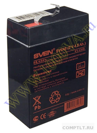 Батарея аккумуляторная 6V 4.5 А/ч SVEN