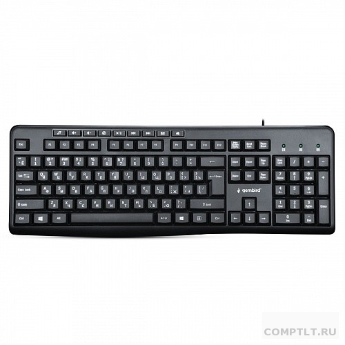 Клавиатура Gembird KB-8440M,USB, черный, 113 клавиш, 9 кнопок управления мультимедиая,
