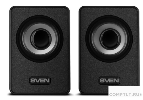 Колонки SVEN 135, чёрный, USB, акустическая система 2.0, мощность 2x3 ВтRMS