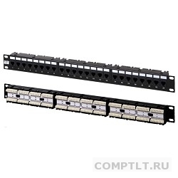 Hyperline PP-19-24-6P4C-C2 Патч-панель 19", 1U, 24xRJ-12, телефонная