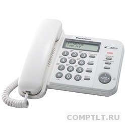 Panasonic KX-TS2356RUW белый АОН,Caller ID,ЖКД,блокировка набора,выключение микрофона