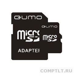 Micro SecureDigital 8Gb QUMO QM8GMICSDHC6 MicroSDHC Class 6, SD adapter