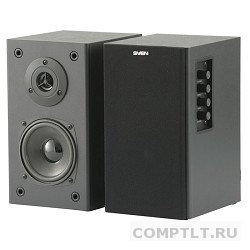 SVEN SPS-611 S, черная кожа 2.0, Активные, 2х300 Вт PMPO, дерево