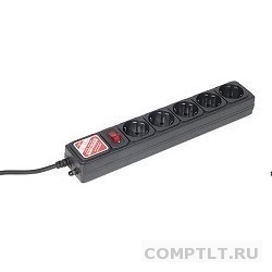 PowerCube Фильтр B, 5.0м, 5 евророзеток SPG-B-15-black, черный