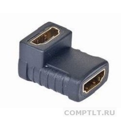 Gembird Переходник HDMI-HDMI 19F/19F, угловой, золотые разъемы, пакет A-HDMI-FFL