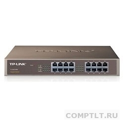 TP-Link TL-SG1016D Коммутатор с 16 гигабитными портами для размещения на столе или в стойке