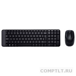 920-003169 Logitech Клавиатура  мышь Wireless Combo MK220 Black USB оригинальная заводская гравировка RU/LAT