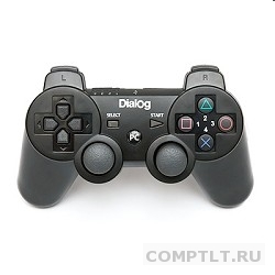 Dialog Action GP-A17, черный Геймпад, вибрация, 12 кнопок, PC USB/PS3
