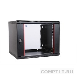 ЦМО Шкаф телекоммуникационный настенный разборный 6U 600х350 дверь стекло,цвет черный ШРН-Э-6.350-9005 1 коробка