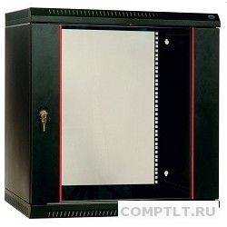 ЦМО Шкаф телекоммуникационный настенный разборный 15U 600х520 дверь стекло,цвет черный ШРН-Э-15.500-9005 1 коробка