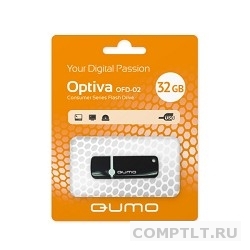 USB 2.0 QUMO 32GB Optiva 02 Black QM32GUD-OP2-black
