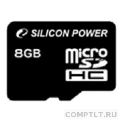 Micro SecureDigital 8Gb Silicon Power SP008GBSTH010V10 MicroSDHC Class 10