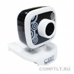 CBR Веб-камера CW-835M Black, универс. крепление, 4 линзы, 1,3 МП, эффекты, микрофон