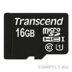 Micro SecureDigital 16Gb Transcend TS16GUSDU1 MicroSDHC Class 10 UHS-I, SD adapter