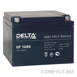 Delta DT 1226 26А/ч, 12В свинцово- кислотный аккумулятор