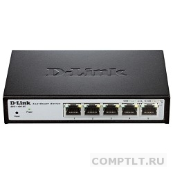 D-Link DGS-1100-05/B1A Настраиваемый компактный коммутатор EasySmart с 5 портами 10/100/1000Base-T