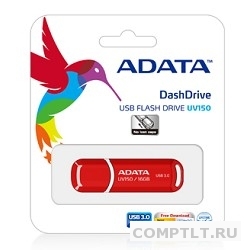 A-DATA Flash Drive 16Gb UV150 AUV150-16G-RRD USB3.0, Red