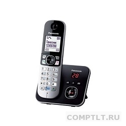 Panasonic KX-TG6821RUB черный Беспроводной DECT,автоответчик,определитель номера,телефонный справочник 120 зап.