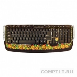 CBR KB-340GM Russian Soul USB, Клавиатура 10413 доп. кл., подзапястник, ручная роспись