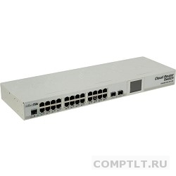 MikroTik CRS226-24G-2SRM Коммутатор Cloud Router Switch 24 гигабитных порта Ethernet и 2 SFP, Rackmount