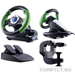 SVEN DRIFT SV-063010 Игровой руль, Vibration Feedback, рулевое колесо, педали, 8поз.перекл, 10кн., USB